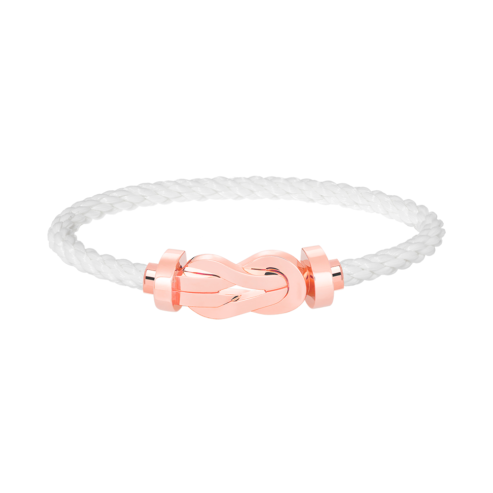 [BLUE TEARS]CHANCE LARGE 8 FIGURE BUCKLE NO DIAMOND BRACELET ROSE GOLD