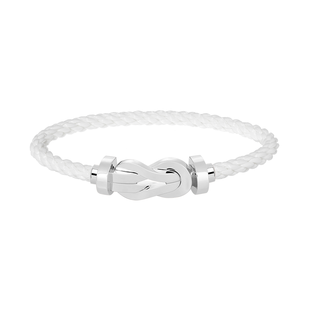 [BLUE TEARS]CHANCE LARGE 8 FIGURE BUCKLE NO DIAMOND BRACELET SILVER