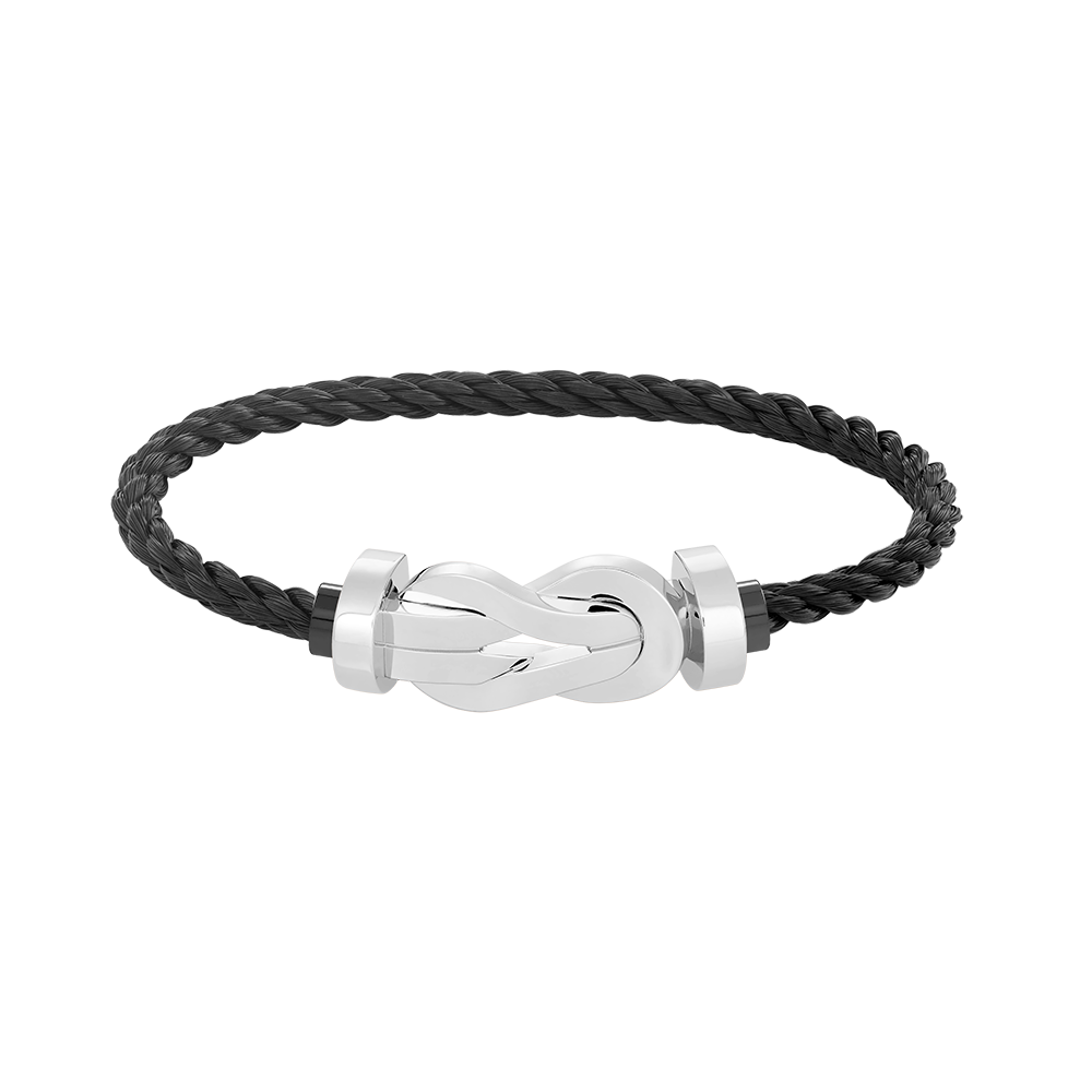 [BLUE TEARS]CHANCE LARGE 8 FIGURE BUCKLE NO DIAMOND BRACELET SILVER