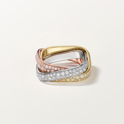 [Blue Tears Jewelry]TRINITY 3.5MM CUSHION RING COLLECTION