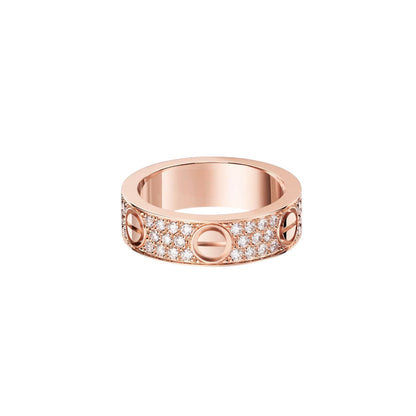 [Blue Tears Jewelry]LOVE RING 5.5MM DIAMONDS PAVED