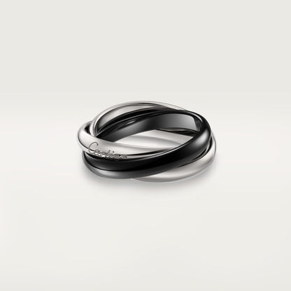 [Blue Tears Jewelry]TRINITY 3.2MM RING BLACK CERAMIC