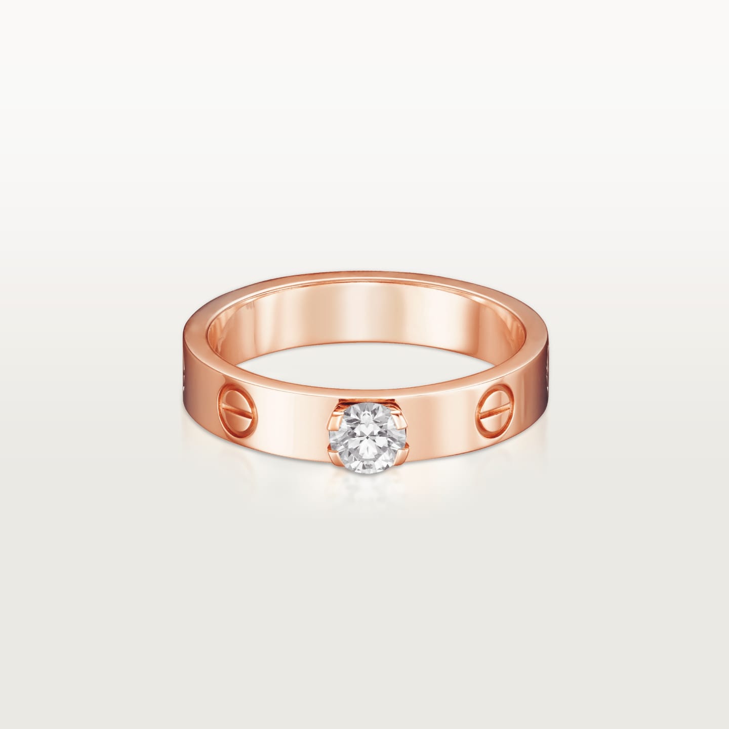 [Blue Tears Jewelry]LOVE RING 3.6MM 1 BIG DIAMOND