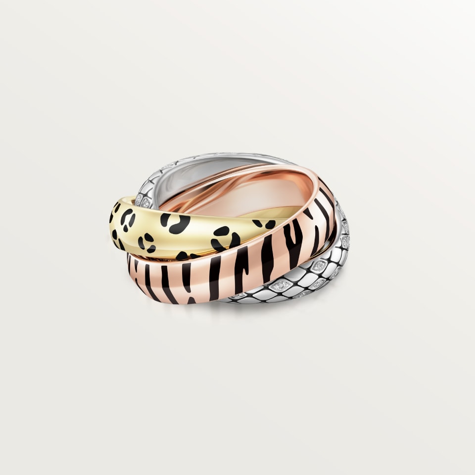 [Blue Tears Jewelry]TRINITY  RING LEOPARD PRINT