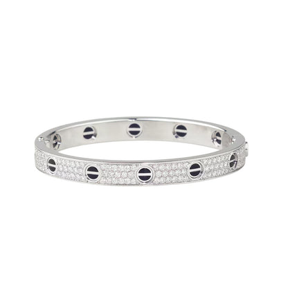 [Blue Tears Jewelry]LOVE BRACELET 6.1MM DIAMOND-PAVED CERAMIC
