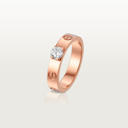 [Blue Tears Jewelry]LOVE RING 3.6MM 1 BIG DIAMOND