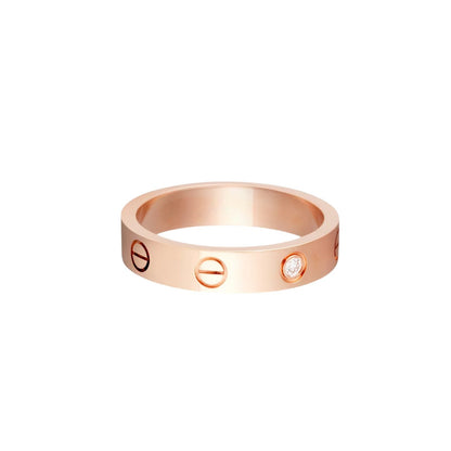 [Blue Tears Jewelry]LOVE 4MM 1 DIAMOND RING