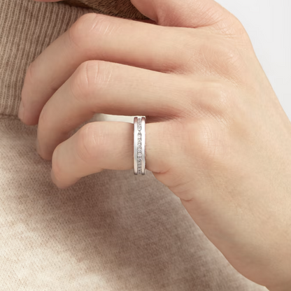 [BLUE TEARS]ZERO 1 ONE-BAND PAVED DIAMONDS ON THE SPIRAL RING