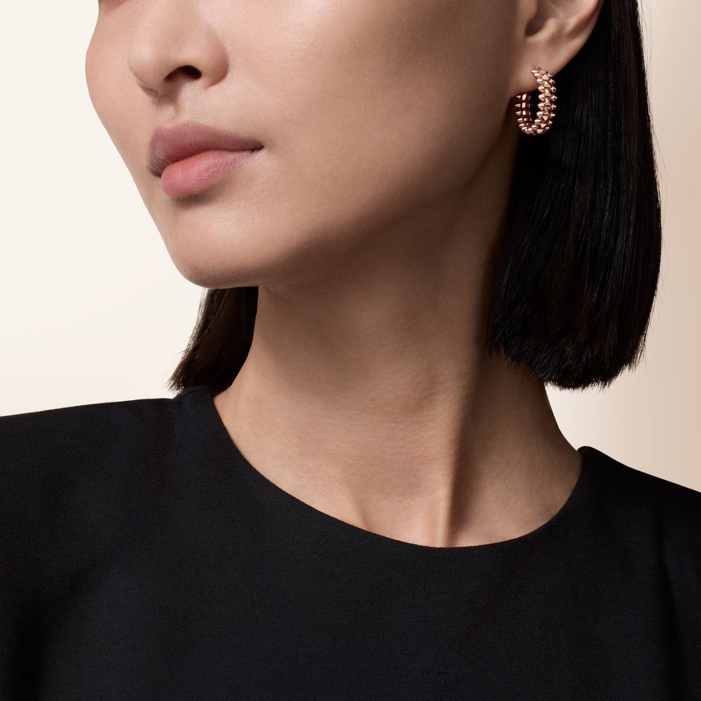 [Blue Tears Jewelry]CLASH SMALL HOOP EARRINGS