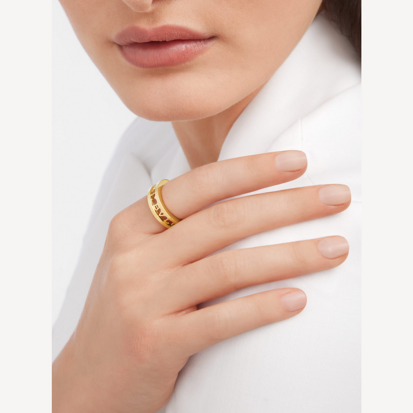 [BLUE TEARS]ZERO 1 ONE-BAND WITH OPENWORK LOGO SPIRAL RING