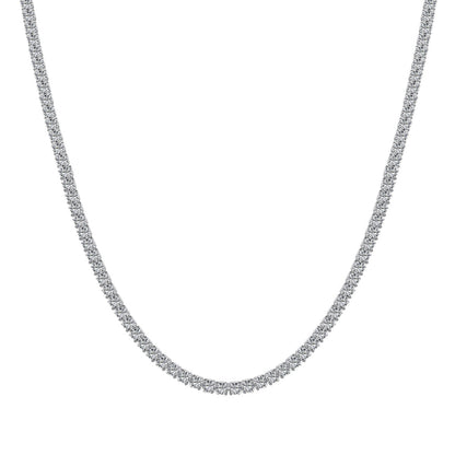 [Nova Jewelry]Delicate Round Shape Tennis Necklace