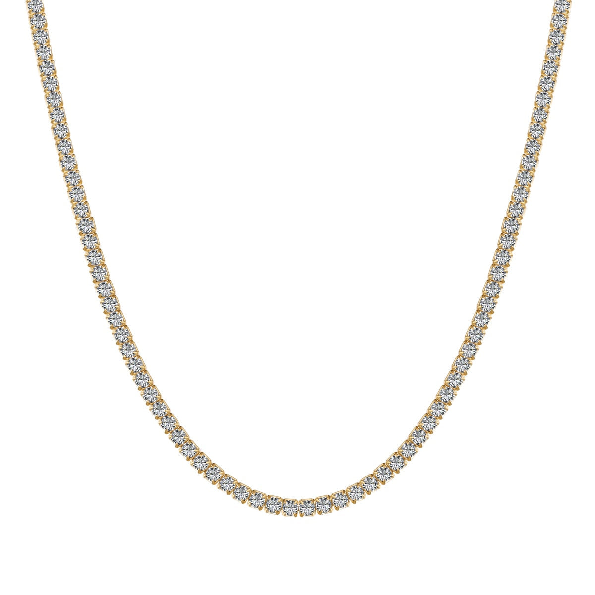 [Nova Jewelry]Delicate Round Shape Tennis Necklace