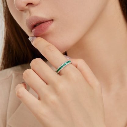 [Nova Jewelry]Delicate Colorful Round Cut Daily Ring