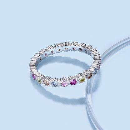 [Nova Jewelry]Exquisite Colorful Round Cut Party Ring