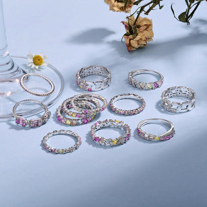 [Nova Jewelry]Exquisite Colorful Round Cut Party Ring