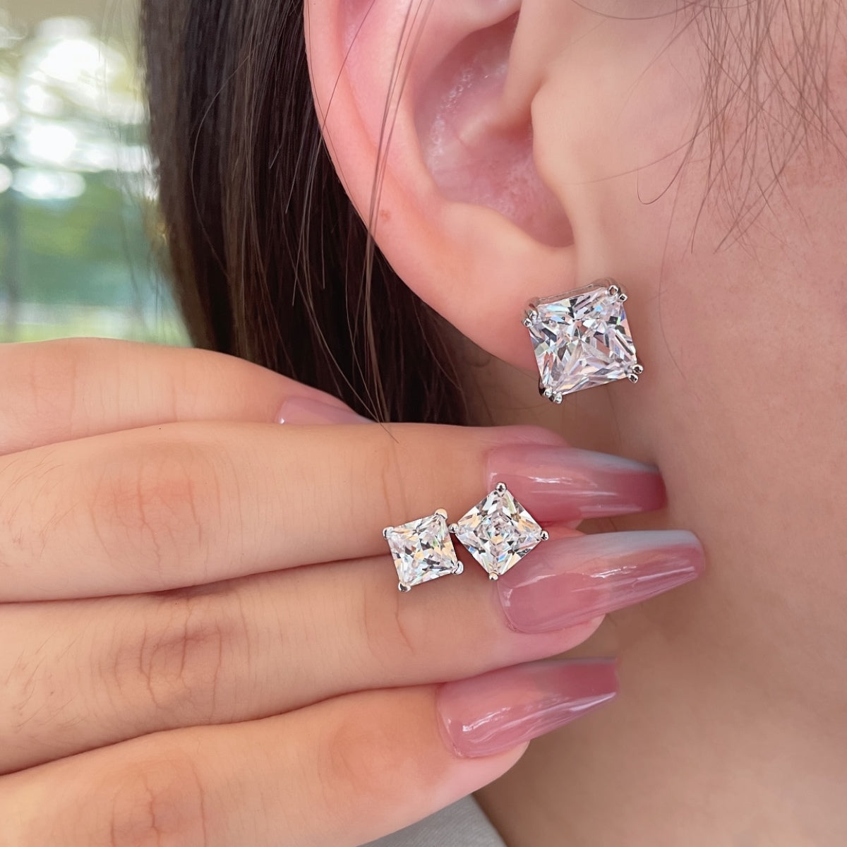[Nova Jewelry]Delicate Square Shape Earrings