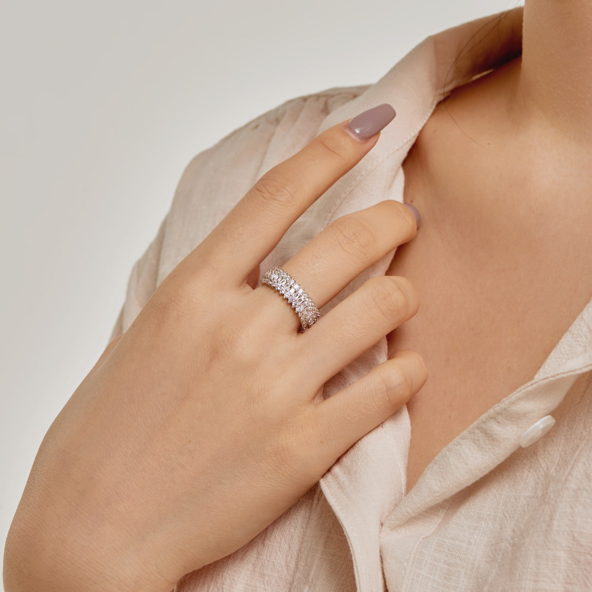 [Nova Jewelry]Ornate Colorful Radiant Cut Daily Ring