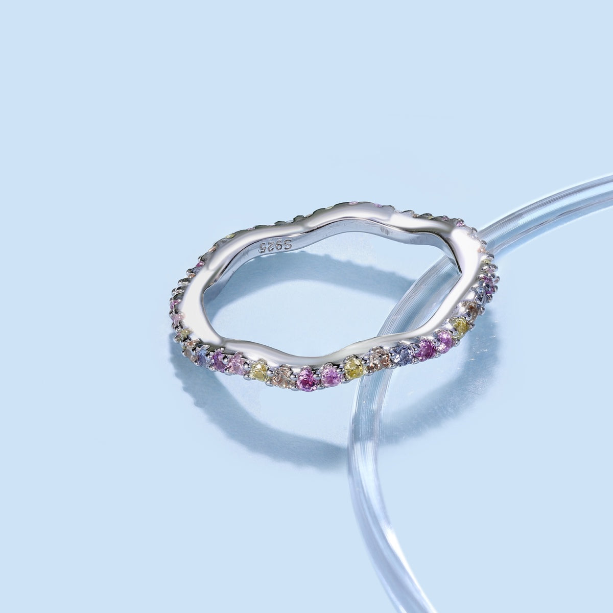[Nova Jewelry]Dainty Colorful Round Cut Party Ring
