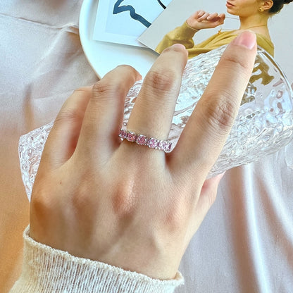 [Nova Jewelry]Eternity Round Cut Tennis Ring