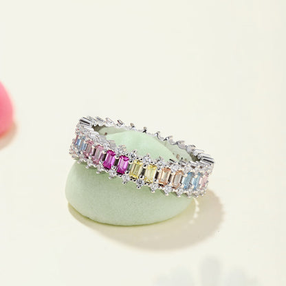 [Nova Jewelry]Splashy Ornate Emerald Cut Cocktail Ring