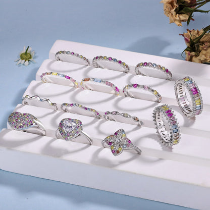 [Nova Jewelry]Splashy Ornate Emerald Cut Cocktail Ring