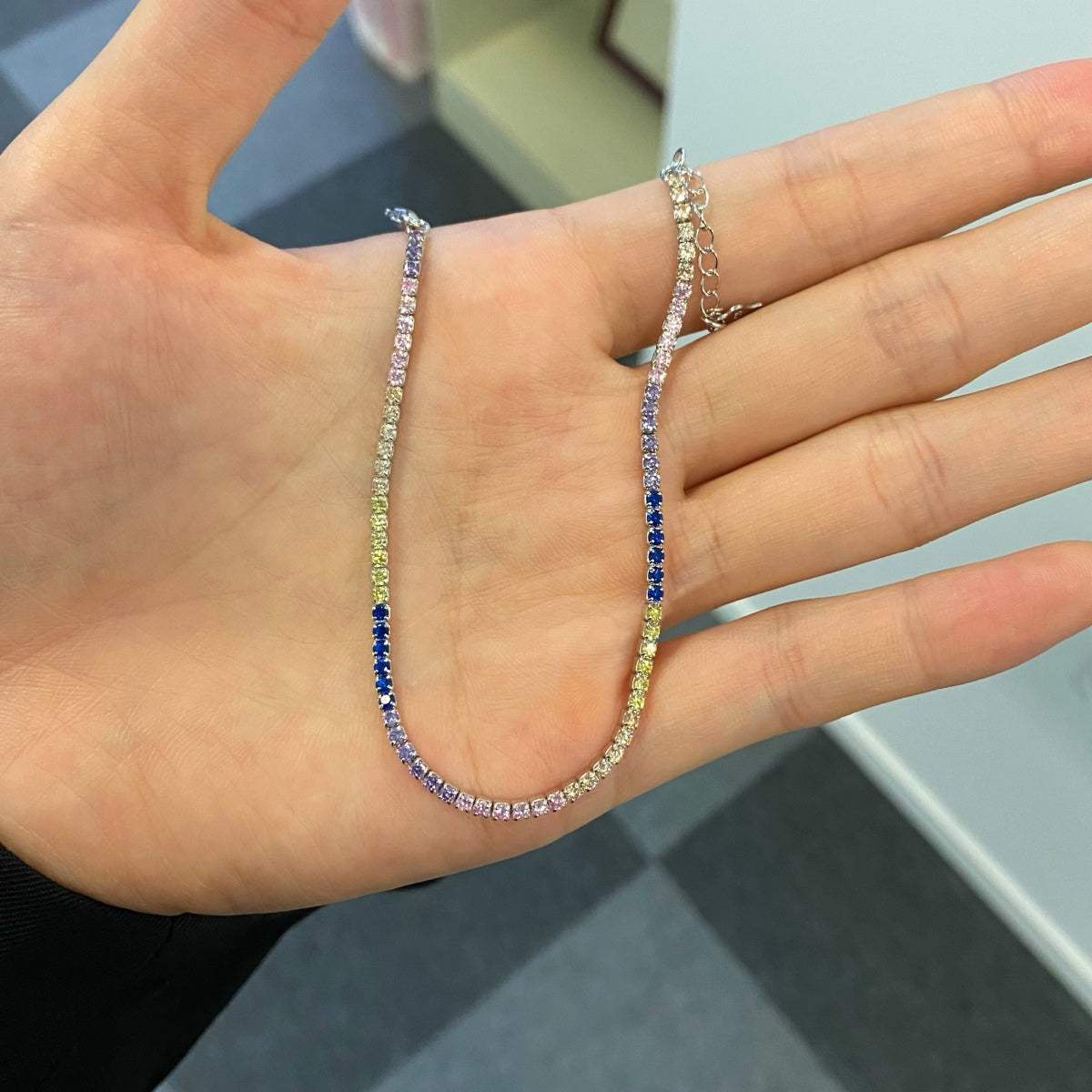 [Nova Jewelry]Radiant Shinning Princess Cut Tennis Bracelet