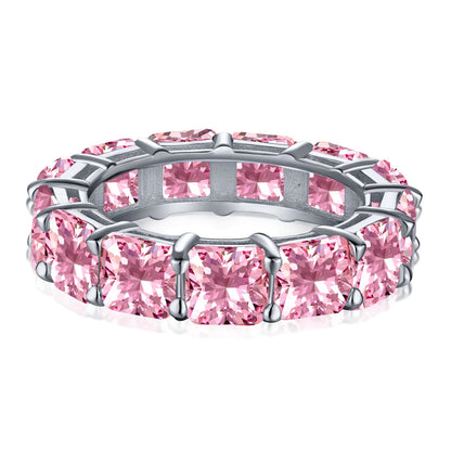 [Nova Jewelry]Elegant Princess Cut Tennis Ring