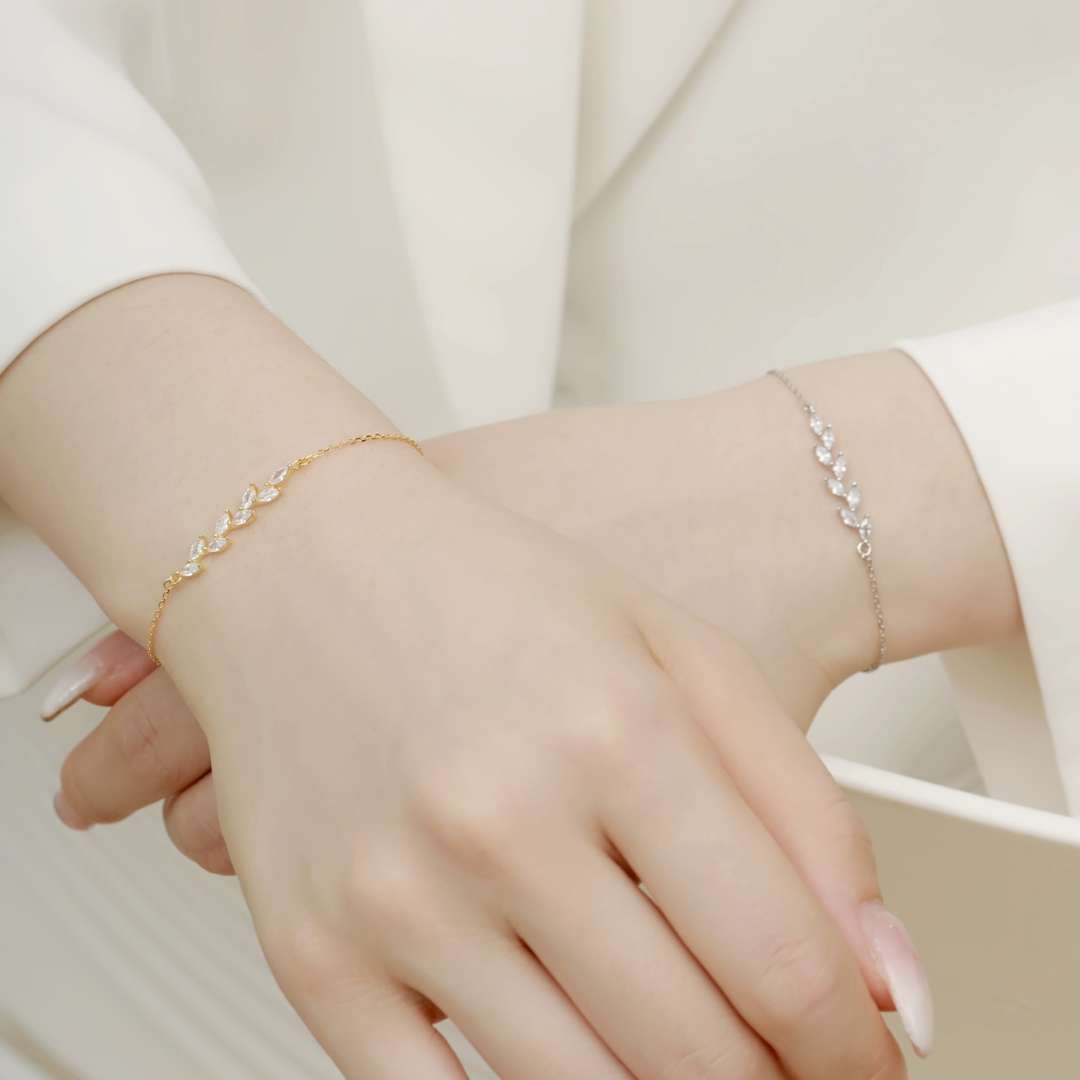 [Nova Jewelry]Elegant Wheat Leaves Shape Bracelet
