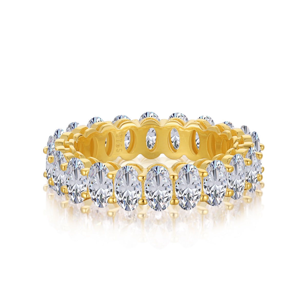 [Nova Jewelry]Ornate Oval Cut Tennis Ring