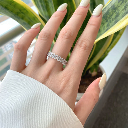 [Nova Jewelry]Ornate Oval Cut Tennis Ring