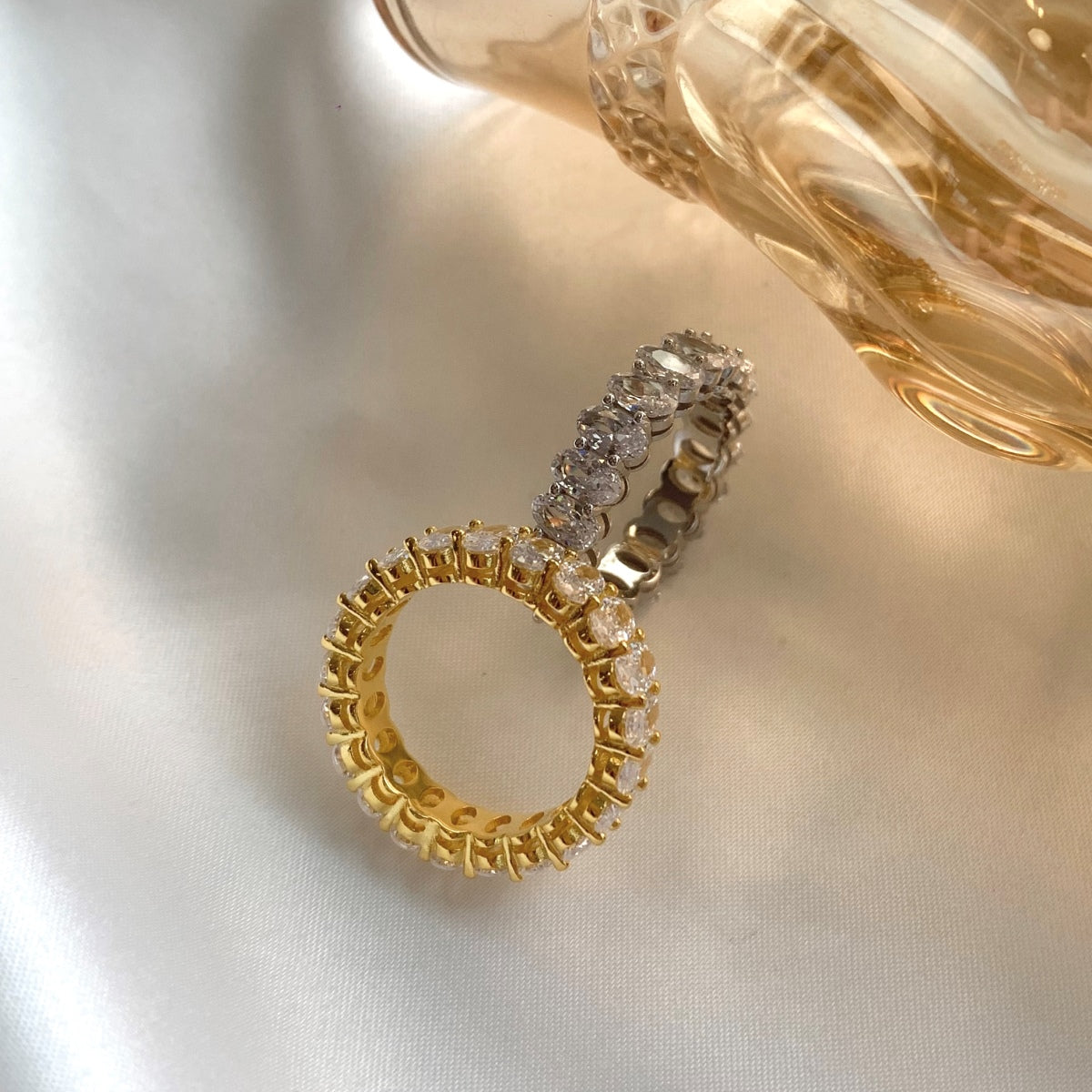 [Nova Jewelry]Ornate Oval Cut Tennis Ring