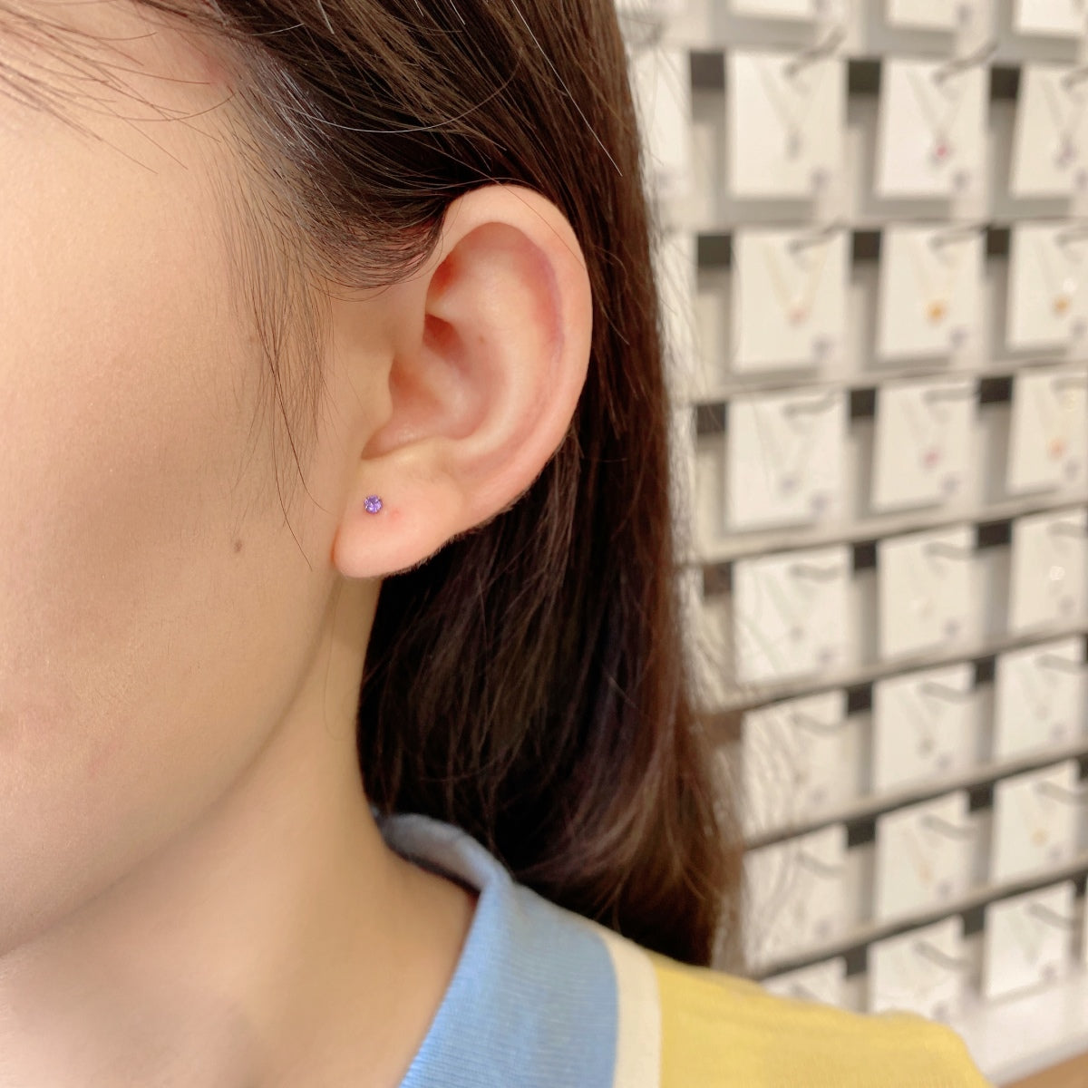 [Nova Jewelry]Delicate Solitaire Earrings
