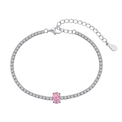 [Nova Jewelry]0.75 Carat Exquisite Oval Cut Daily Bracelet