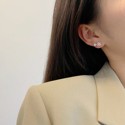 [Nova Jewelry]Double Heart-Shape Classic Princess Style Earrings