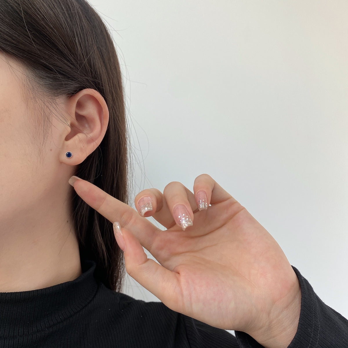 [Nova Jewelry]Sparkling Colorful Round Shape Earrings