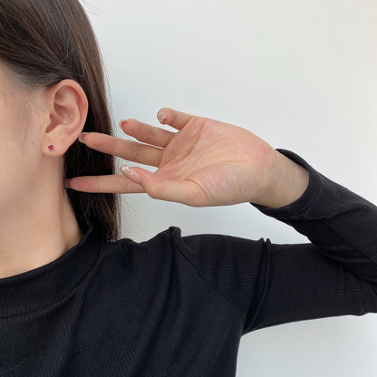 [Nova Jewelry]Sparkling Colorful Round Shape Earrings