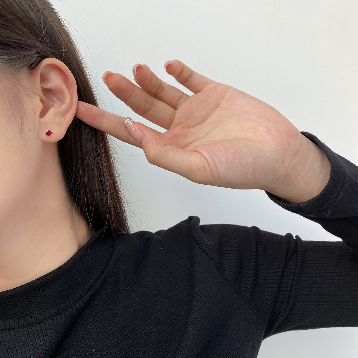 [Nova Jewelry]Sparkling Colorful Round Shape Earrings