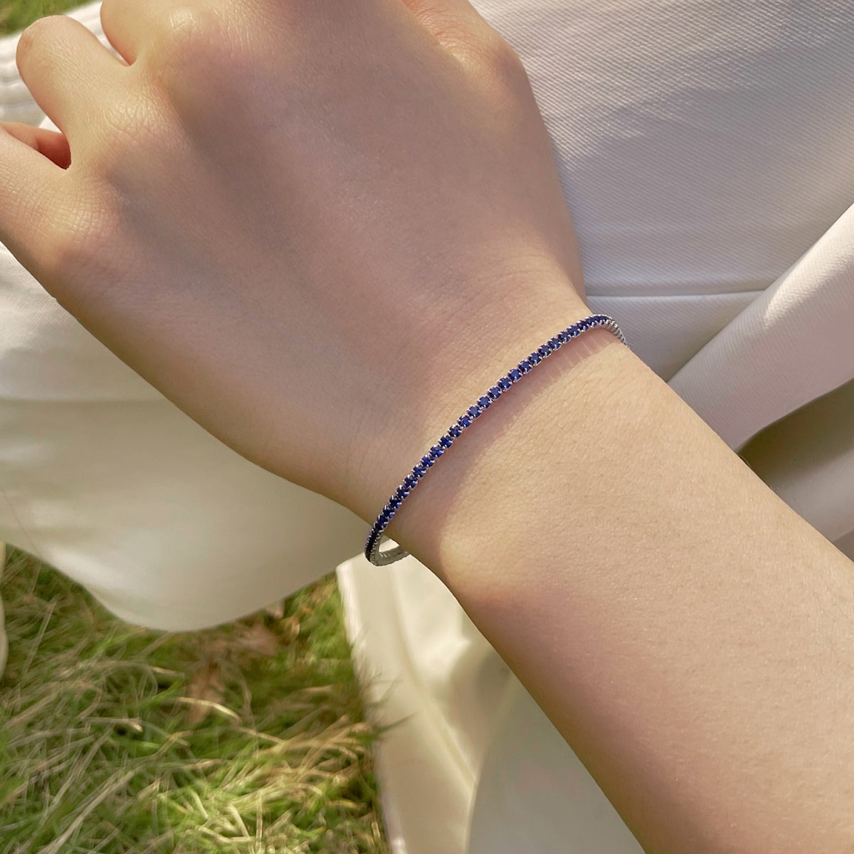 [Nova Jewelry]Radiant Colorful Round Cut Party Bracelet