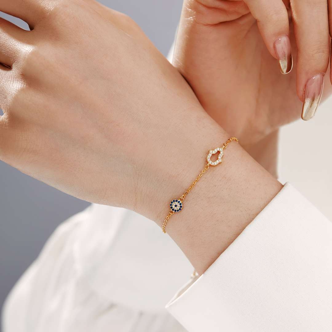 [Nova Jewelry]Gost Shape & Round Shape Necklace
