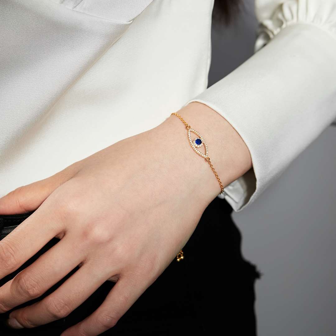 [Nova Jewelry]Devil's Eye Hollow Design Bracelet