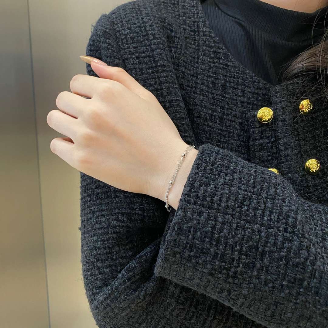 [Nova Jewelry]Delicate Bead Double Layer Bracelet