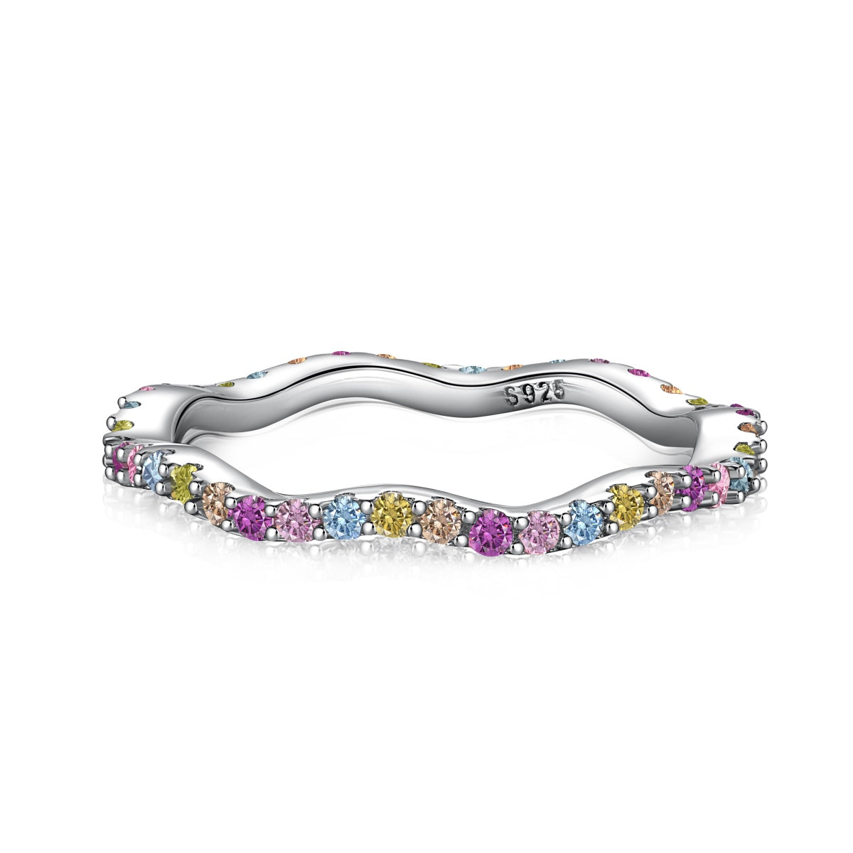 [Nova Jewelry]Dainty Colorful Round Cut Party Ring