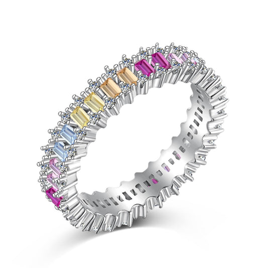 [Nova Jewelry]Splashy Ornate Emerald Cut Cocktail Ring