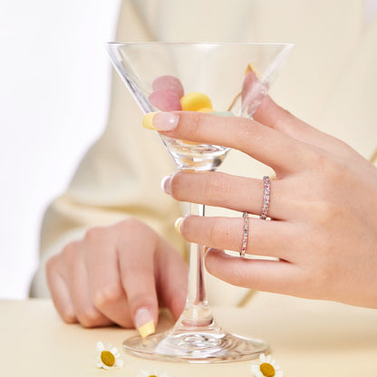 [Nova Jewelry]Charming Colorful Round Cut Daily Ring