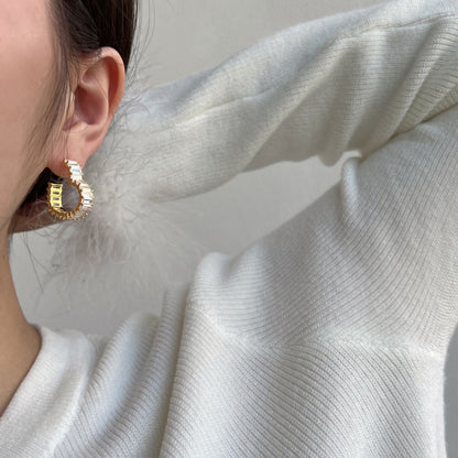 [Nova Jewelry]Radiant Heart Cutout Earrings