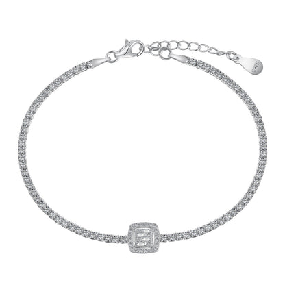 [Nova Jewelry]Luxurious Dazzling Square Shape Banquet Bracelet