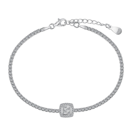 [Nova Jewelry]Luxurious Dazzling Square Shape Banquet Bracelet