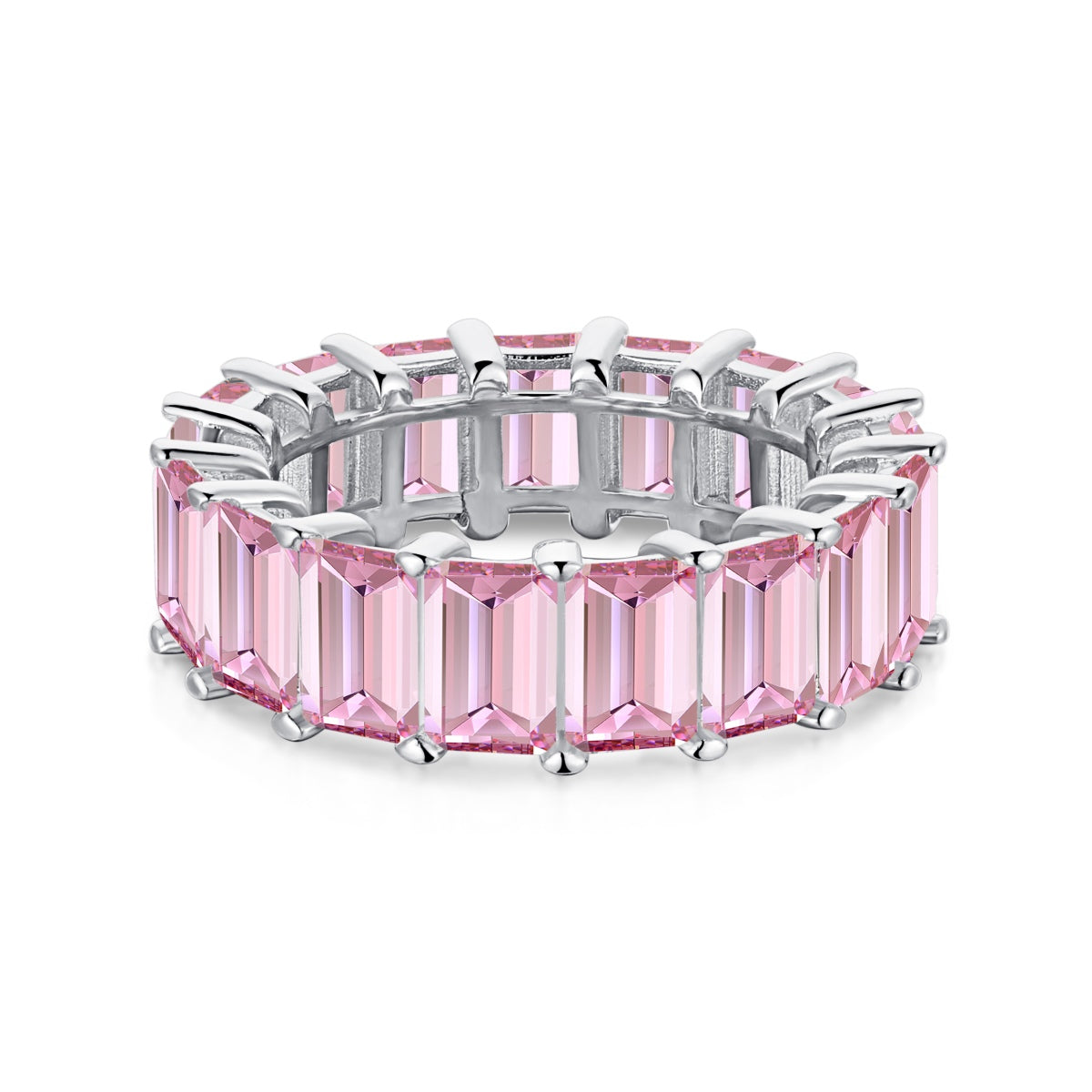 [Nova Jewelry]0.75 Carat Elegant Emerald Cut Tennis Ring