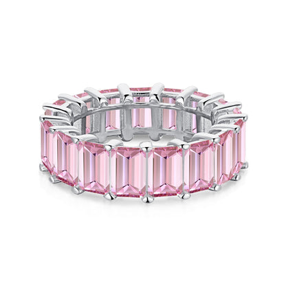 [Nova Jewelry]0.75 Carat Elegant Emerald Cut Tennis Ring