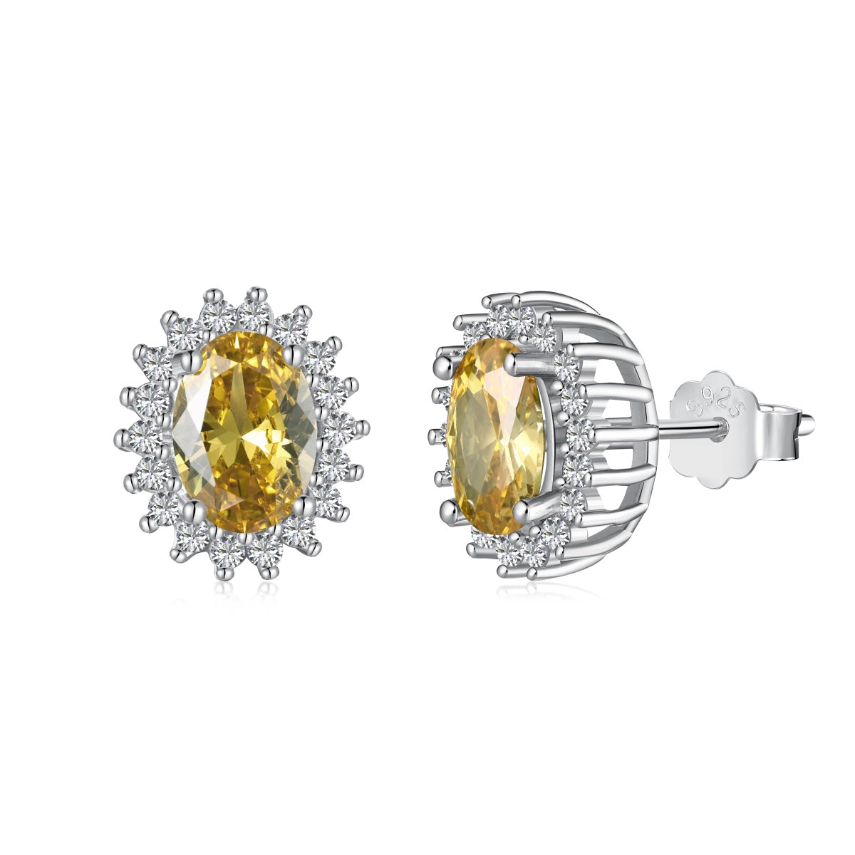 [Nova Jewelry]Delicate Radiant Oval Cut Daily Earrings
